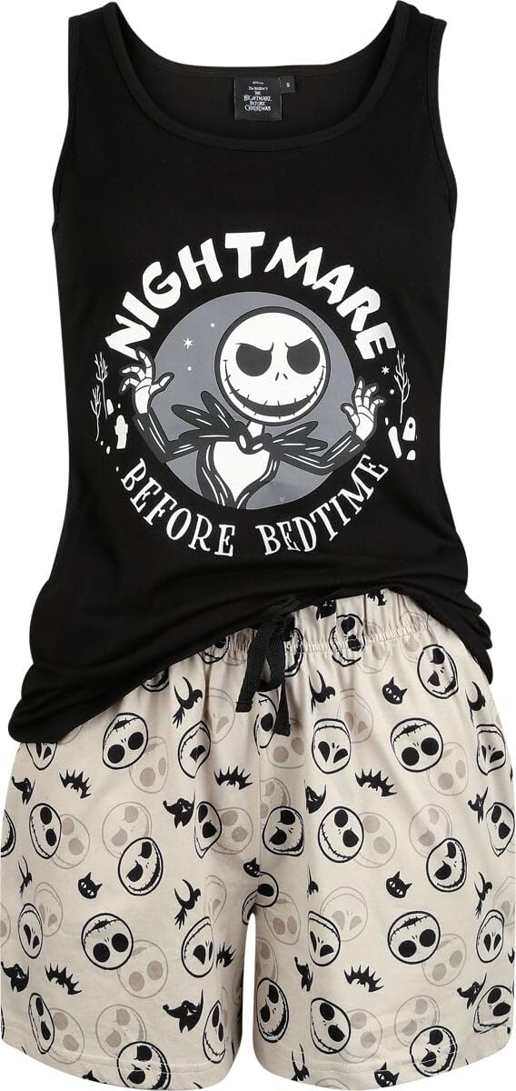 Nightmare Before Christmas Bedtime Donna Pigiama Multicolore Regular