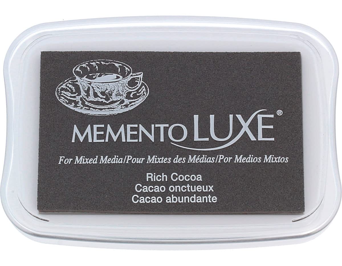 Tsukineko Memento Luxe Mixed Media Ink Pad - Rich Cocoa โ image 1