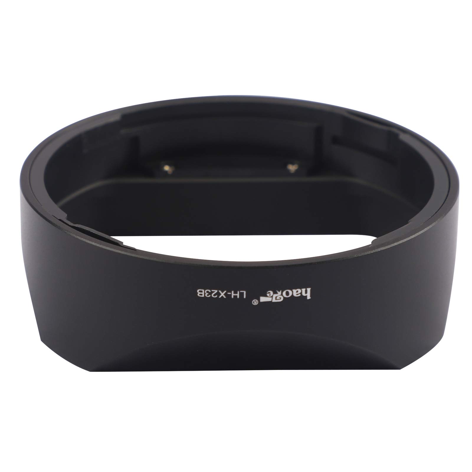 Haoge LH-X23B Gegenlichtblende aus Metall für Fujifilm Fuji Fujinon XF 23 mm F1.4 R, XF 56 mm F1.2 R und XF 56 mm F1.2 R APD Objektiv ersetzt Fuji LH-XF23 Objektivschirm mit Metallkappe Kit
