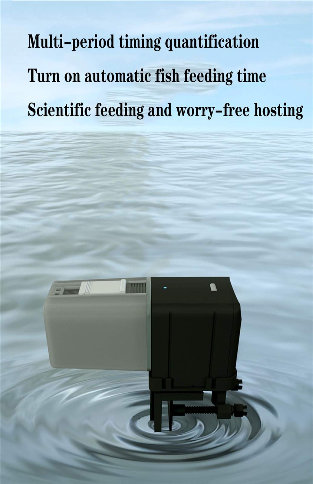 Distributori Automatici di Cibo for Alimentatore Automatico Intelligente for Pesci Alimentatore Serbatoio for Pesci Koi Tartaruga Pesci Rossi Piccolo Alimentatore Acquario tempismo Intelligente