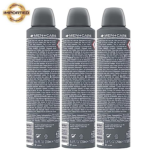 Image of Dove Men+Care Invisible Dry Spray Antiperspirant Deodorant, Up To 48 hrs Protection From Sweat & Odour, Instantly Dry for Cleaner Feel & Leaves No White Marks or Stain, Soothes & Moisturises Skin, Warm, Oriental Scent, 250ml (Pack of 3)