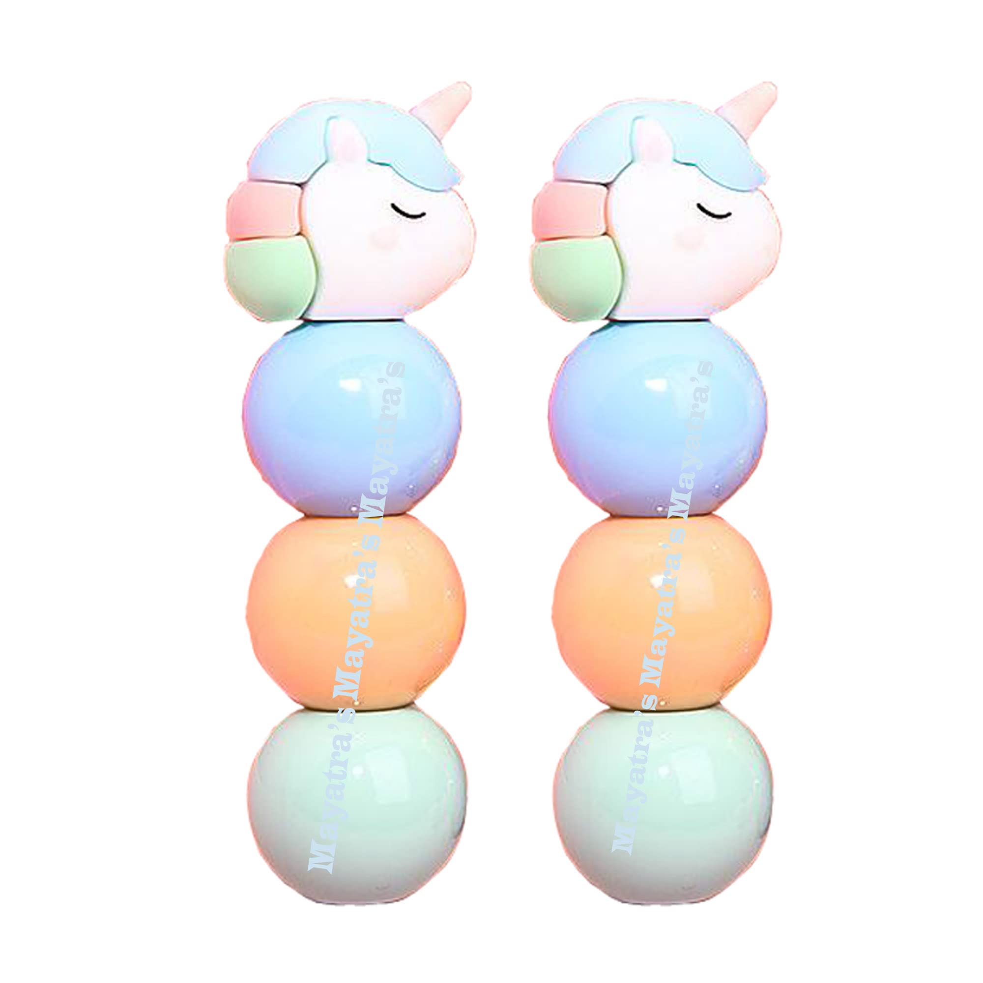 Mayatra's Unicorn Shape Highlighter For books Fancy Cute markers For Kids (Unicorn Pack Of 2)