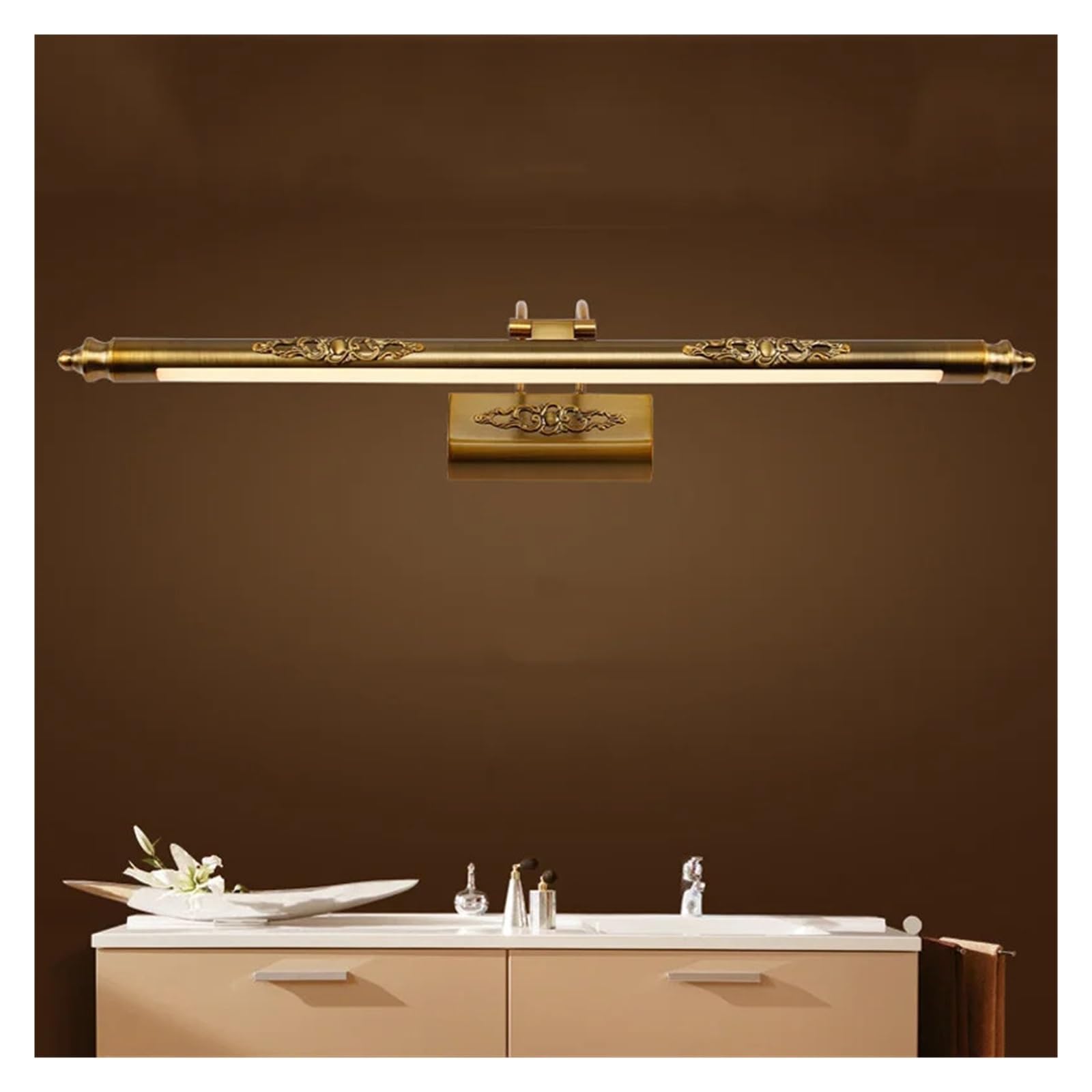 500mm 8W Kosmetikspiegel Lampe Led Feuchtigkeit Badezimmer Licht Retro Kommode Wandleuchte Vollständige Abdeckung(Warm)