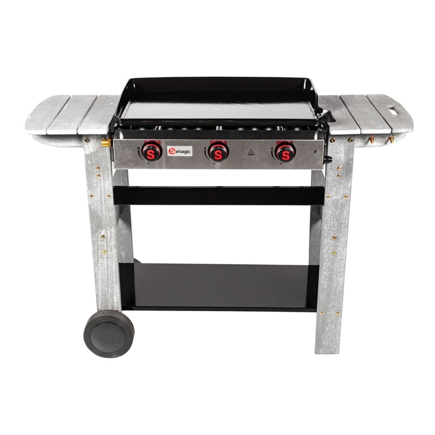 Somagic Plancha de Asar a Gas San Sebastian 3 quemadores 8kW