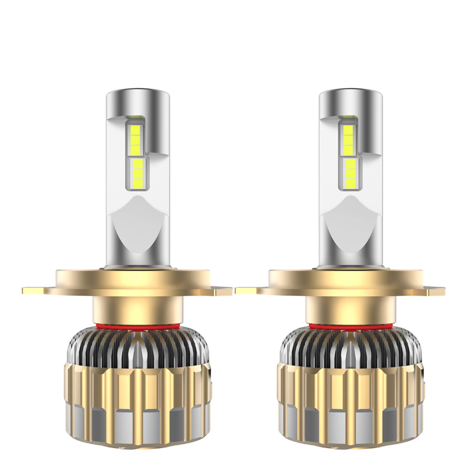Bombillas LED Para Faros Delanteros, 110 W Super Brillante Plug And Play Kit De Repuesto De Faros LED, 6000 K Blanco Brillante Kit De Conversión De Faros IP68 A Prueba De Agua, Paquete De 2,H4