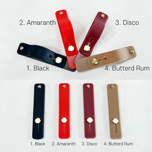 Miniatura 3 de Correa de dedo universal para todos los teléfonos móviles  PU, TPU agarre elástico soporte de dedo con soporte compatible con autoadhesivo con todos