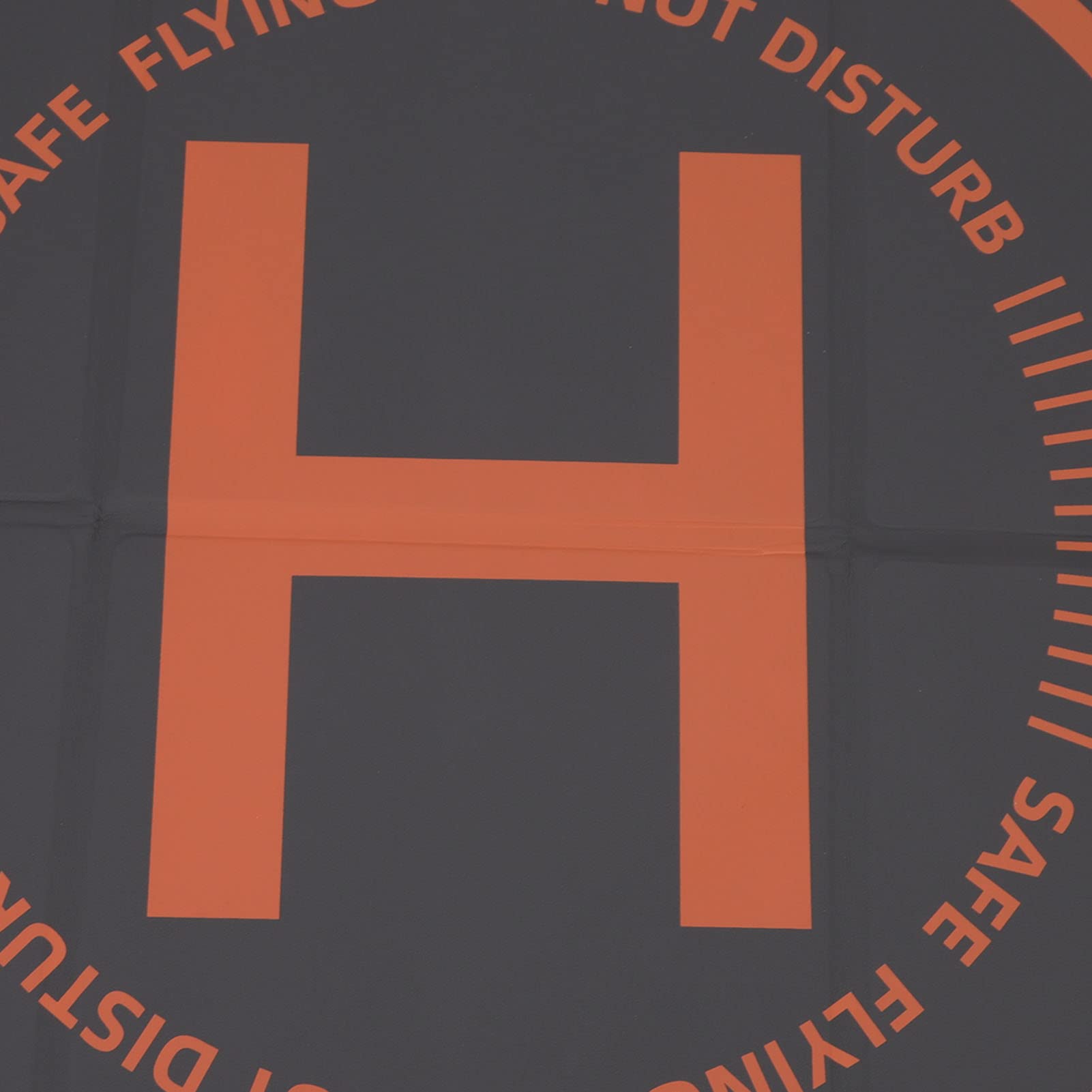 65cm kwadratowy wodoodporny składany lądowisko dla dronów z dwukolorowym ostrzeżeniem o bezpieczeństwie Slogan