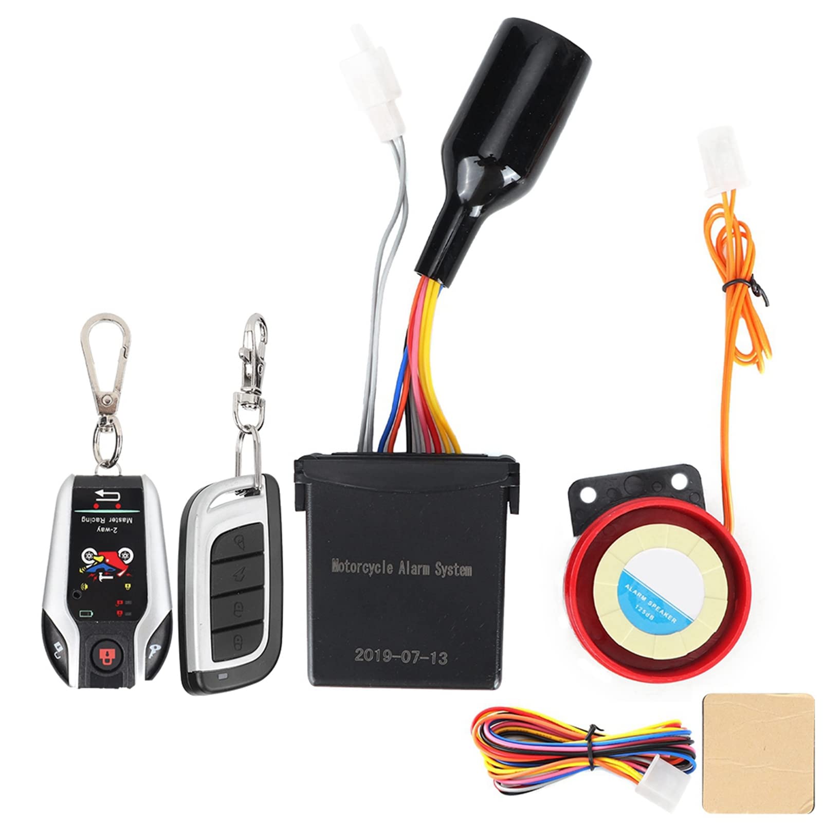 Allarme Vie, Antifurto Vie, 300m Impermeabile con Sirena 105 125dB, Avvio Arresto Remoto per Moto 12V