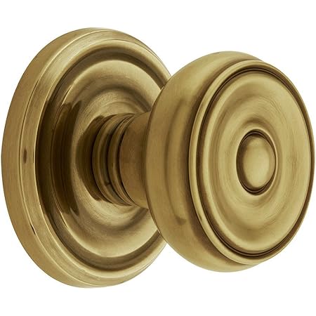 Classic Rosette Set With Waverly Knobs Double Dummy In Antique Brass Old Door Knobs Doorknobs Amazon Com