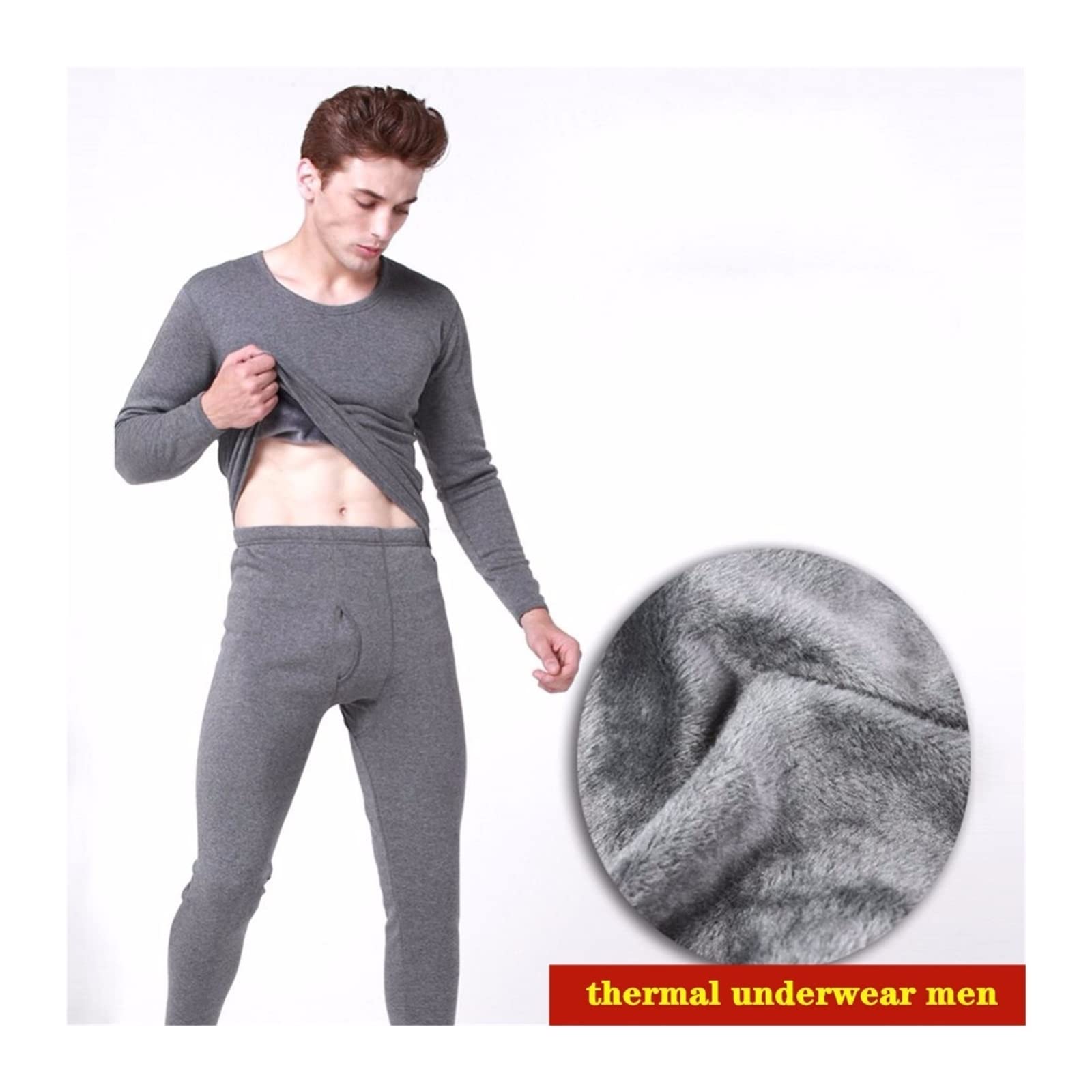 Ropa Interior Térmica para Hombre Long Johns para El Invierno Grueso Thermo Conjuntos De Ropa De Invierno De Los Hombres Mantener Caliente Térmica