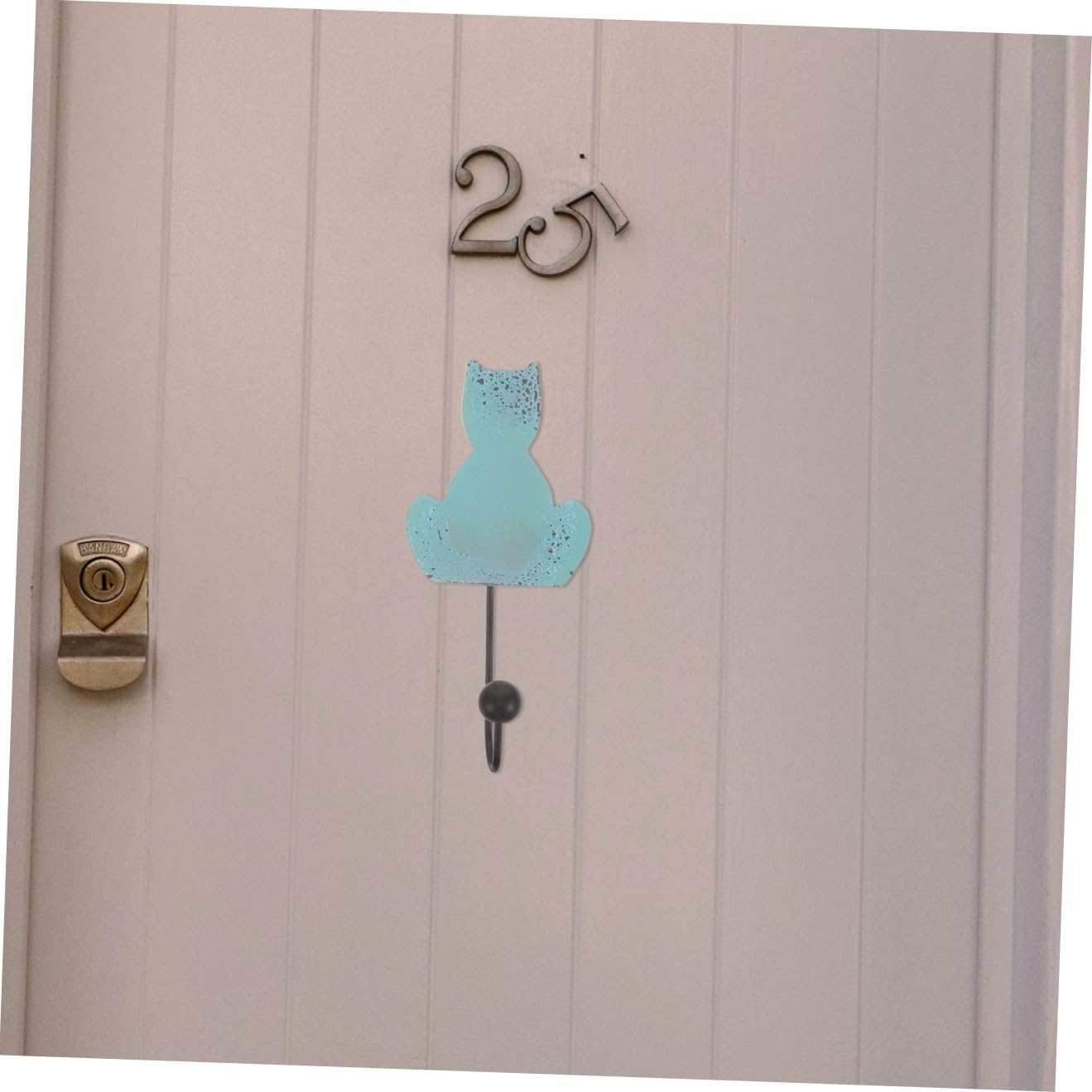 SHINEOFI Ganchos De Toalla De Baño Percheros Ganchos Para Abrigos De Gato Colgante Encima Linda Decoración De La Habitación Estante Manos Percha Gancho De Hierro 4 Piezas X 4