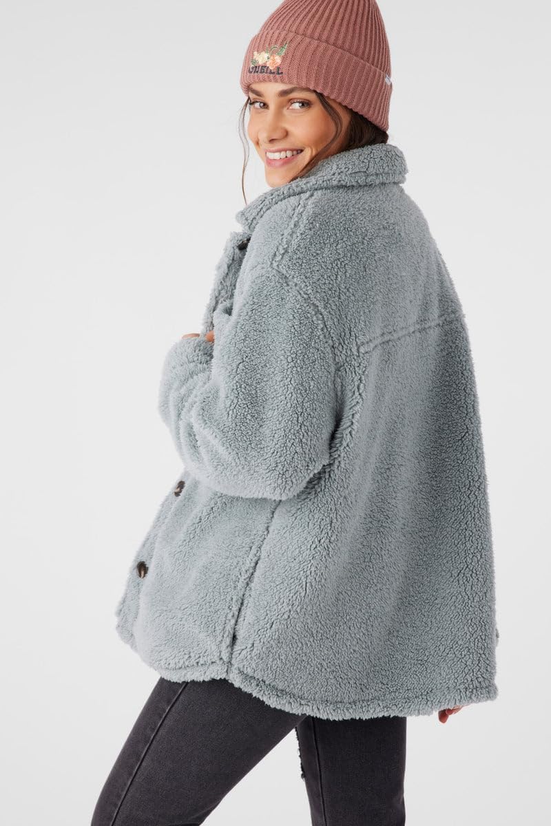 O'NEILL Women's Sherpa Jacket - Ultra Soft Cozy Sherpa Jacket for Women with Pockets