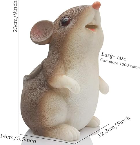 Miniatura 9 de H&W New Squint Pig Coin - Alcancía inastillable, alcancía creativa, puede almacenar 1000 monedas, el mejor regalo de cumpleaños, cerdito de