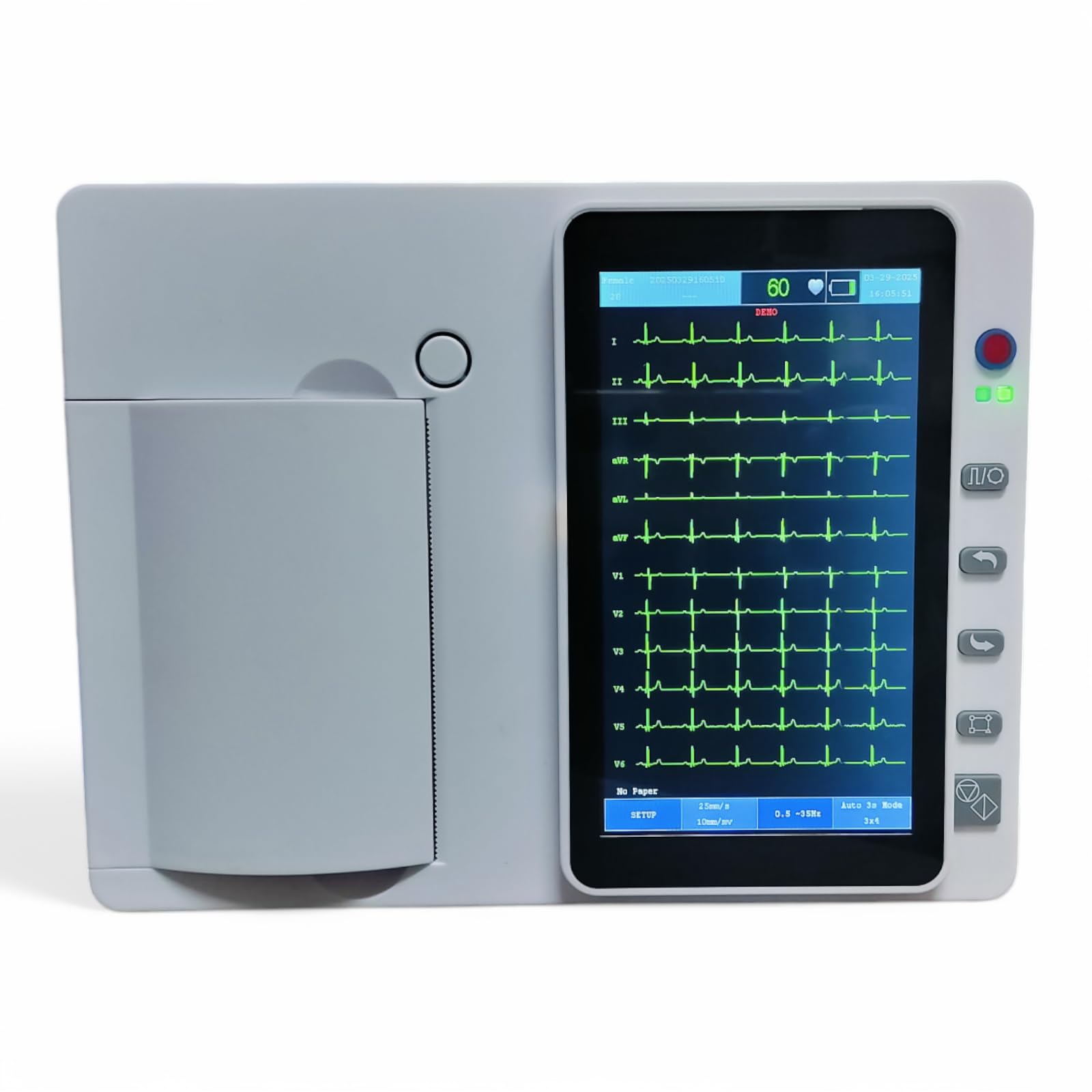 Touch Screen ECG Machine 3 Channel | Advanced Electrocardiogram (EKG) Monitor for All Ages | Suitable for Hospital, Clinics, Nursing Home | (1 Year Warranty)-image-38