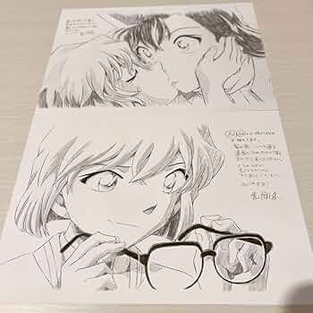 名探偵コナン 江戸川コナン 灰原哀 黒鉄の魚影 複製原画 全サ サンデー ラフ 名探偵コナン 黒鉄の魚影 複製原画 応募者全員サービス 江戸川