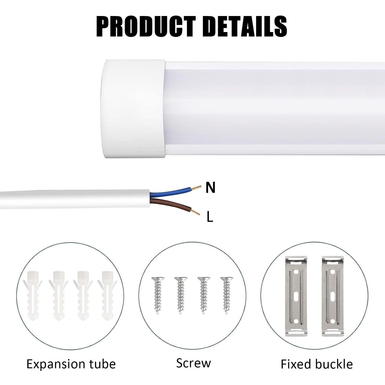 Oświetlenie sklepowe LED 4FT 40W Świetlówki LED 120cm Lampa LED do szafy