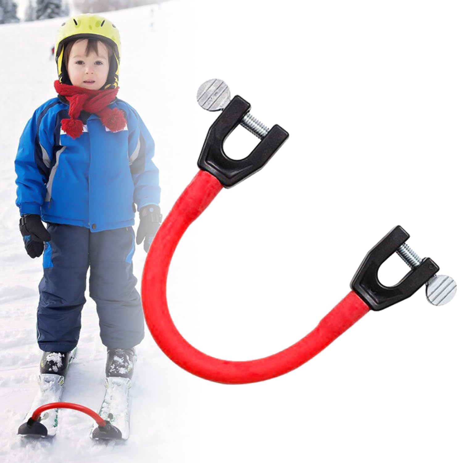 Connettore per Punta da Sci, Connettore da Sci Ausilio per l'Allenamento da Sci Attrezzatura per l'Allenamento da Sci per Bambini Principianti