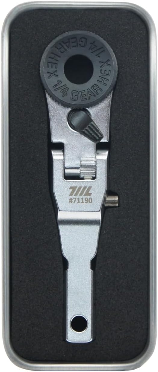 Flat End Flex Head EDC Ratchet Wrench - Screwdriver Accessory Compatible with Multitools' Flat Bit Adapters