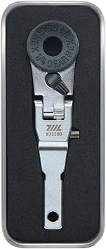 711L Flat End Flex Head EDC Ratchet Wrench - Screwdriver Accessory Compatible with Multitools Flat Bit Adapters