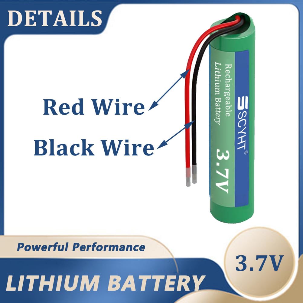 Batterie Lithium 3,7 V 2000 mAh 2300 mAh Batterie Rechargeable 3,7 V Batteries Li-ION avec Port XH et Port PH pour éclairage de Secours et radios,3.7v2300mah 2pack