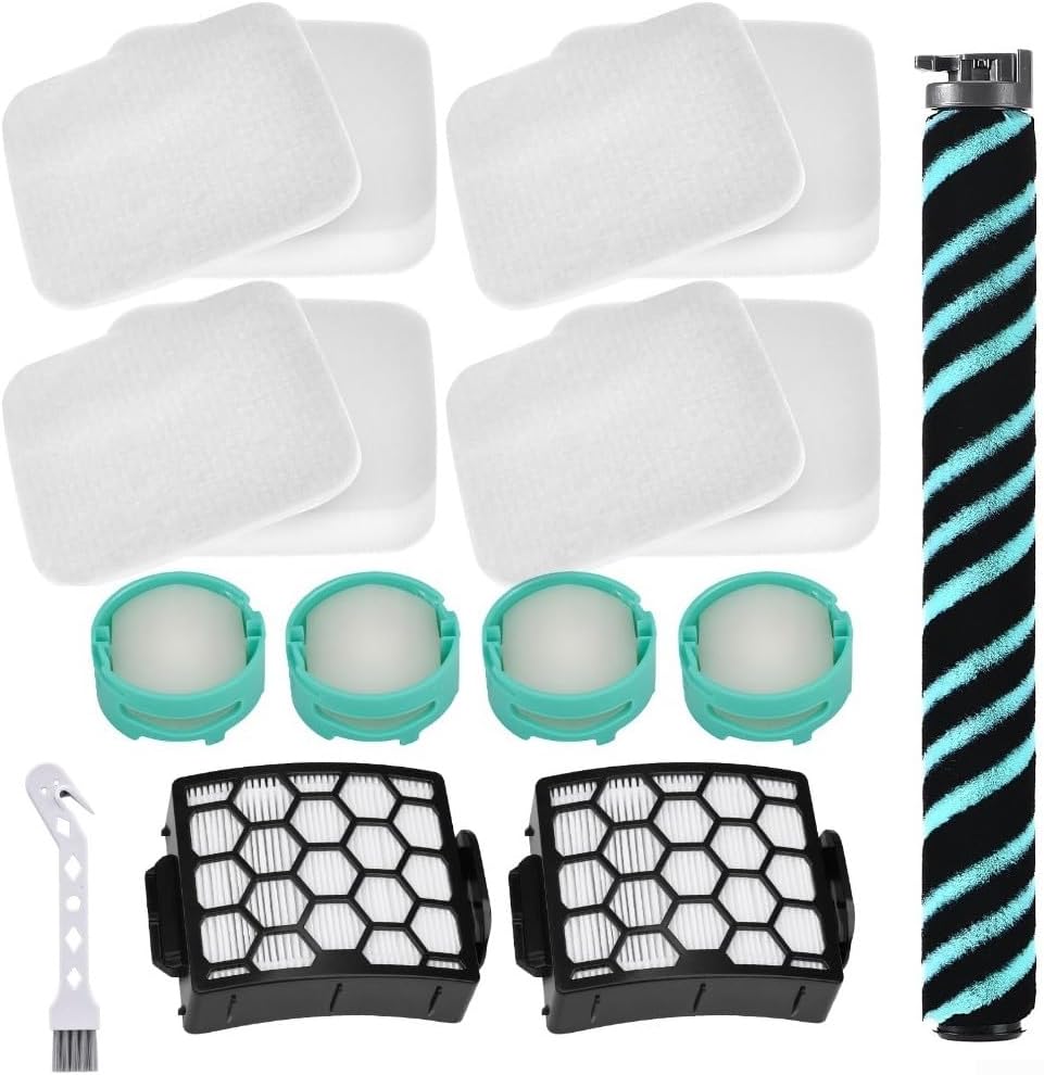Replacement Filters for Shark LA802 Detect Pro Lift-Away-Duo Clean Upright Vacuum Cleaner, 1 Brush Roller 2 HEPA Filters 4 Foam Felt Filters 4 Neutralizer Cartridges Replacement and 1 Cleaning Brush