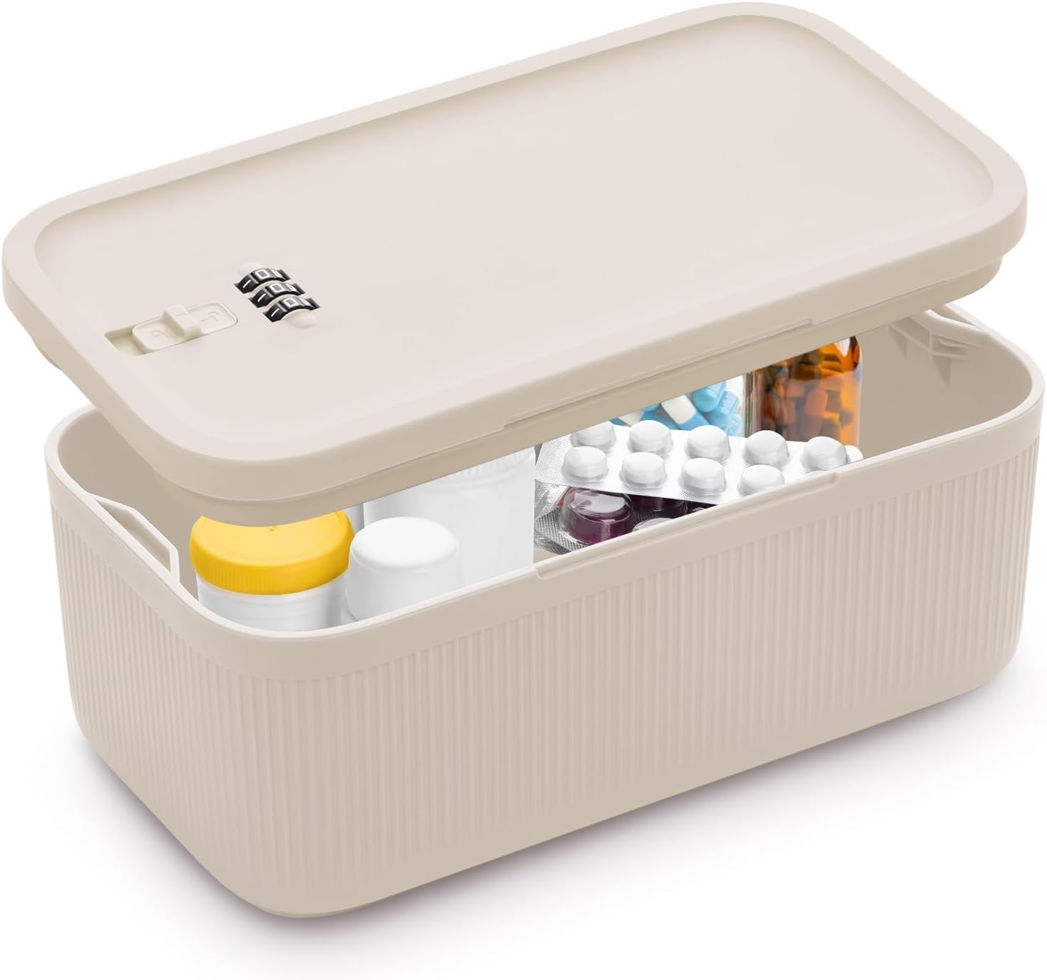RELEMTRA Lockable Storage Box with Combination Code - Secure