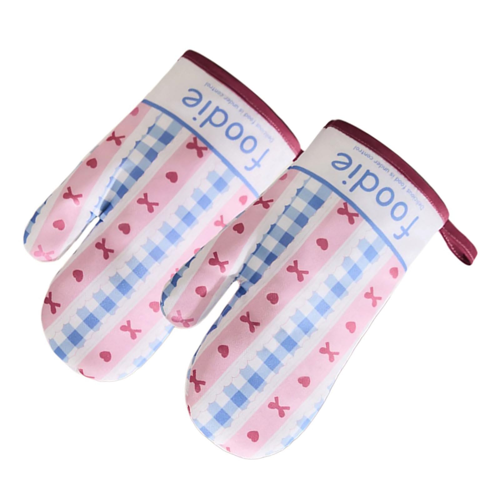 FACAILUO 1Pair Kitchen Oven Mitts Thickened Heat Insulation Gloves Baking Mitts Oven Gloves for Cooking, Baking