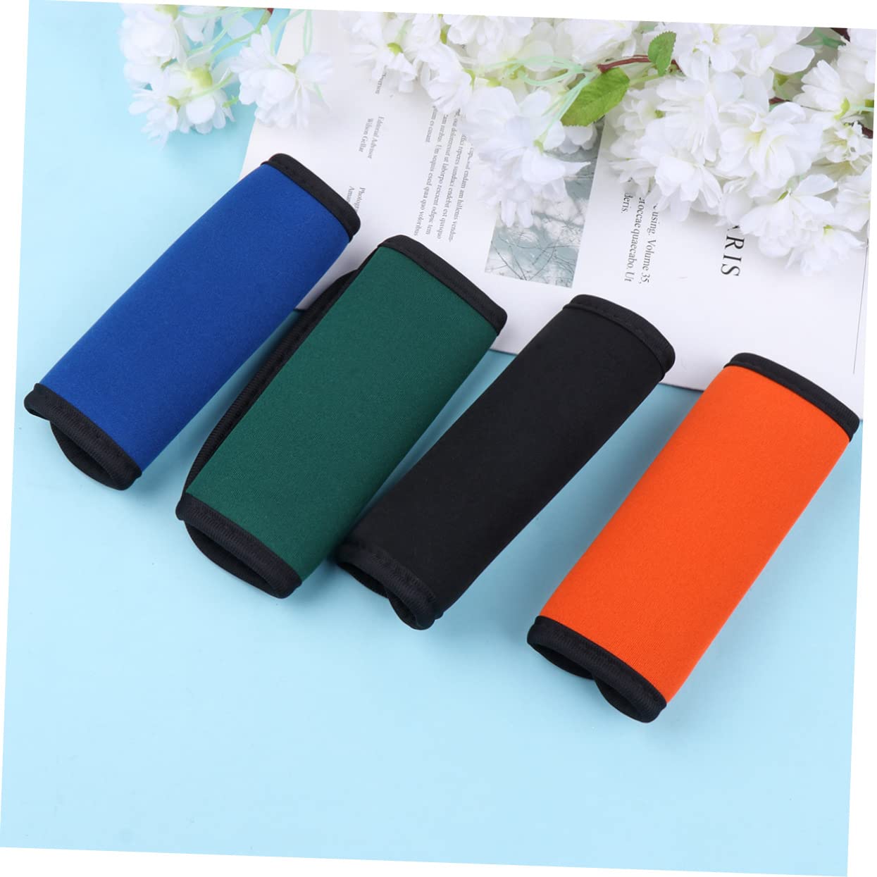 Didiseaon 12piezas Fundas De Neopreno para Asas De Equipaje Cubiertas para Maletas Trolley Accesorios De Viaje Prácticos y Coloridos