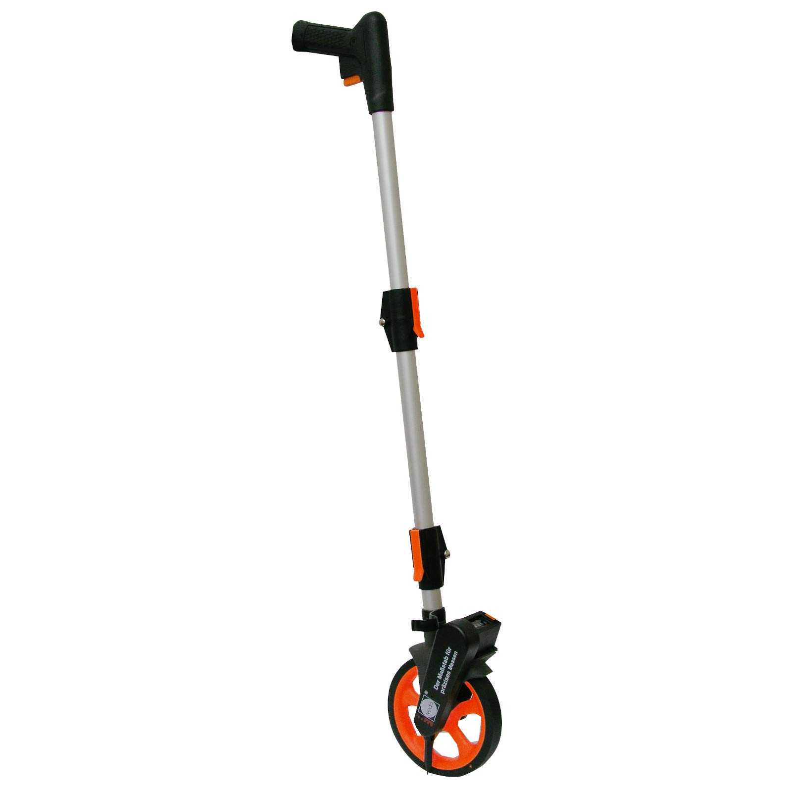 NEDO® Mini-Messrad Präzisionsrad inkl. DEWEPRO Zollstock 2m - Messwerkzeug für die Streckenvermessung