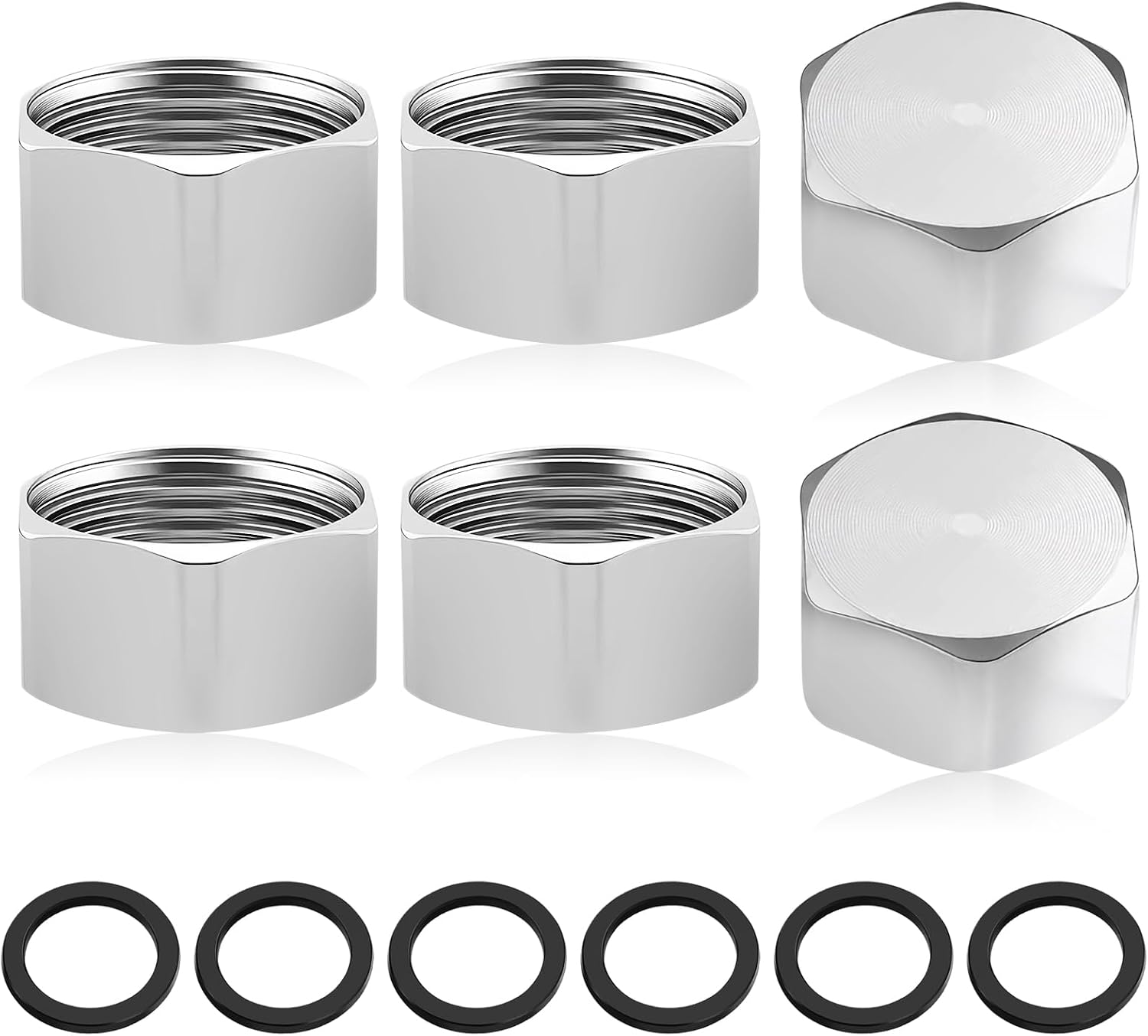 6 Bouchons Acier Inoxydable 3/4″ - Étanchéité Gérée