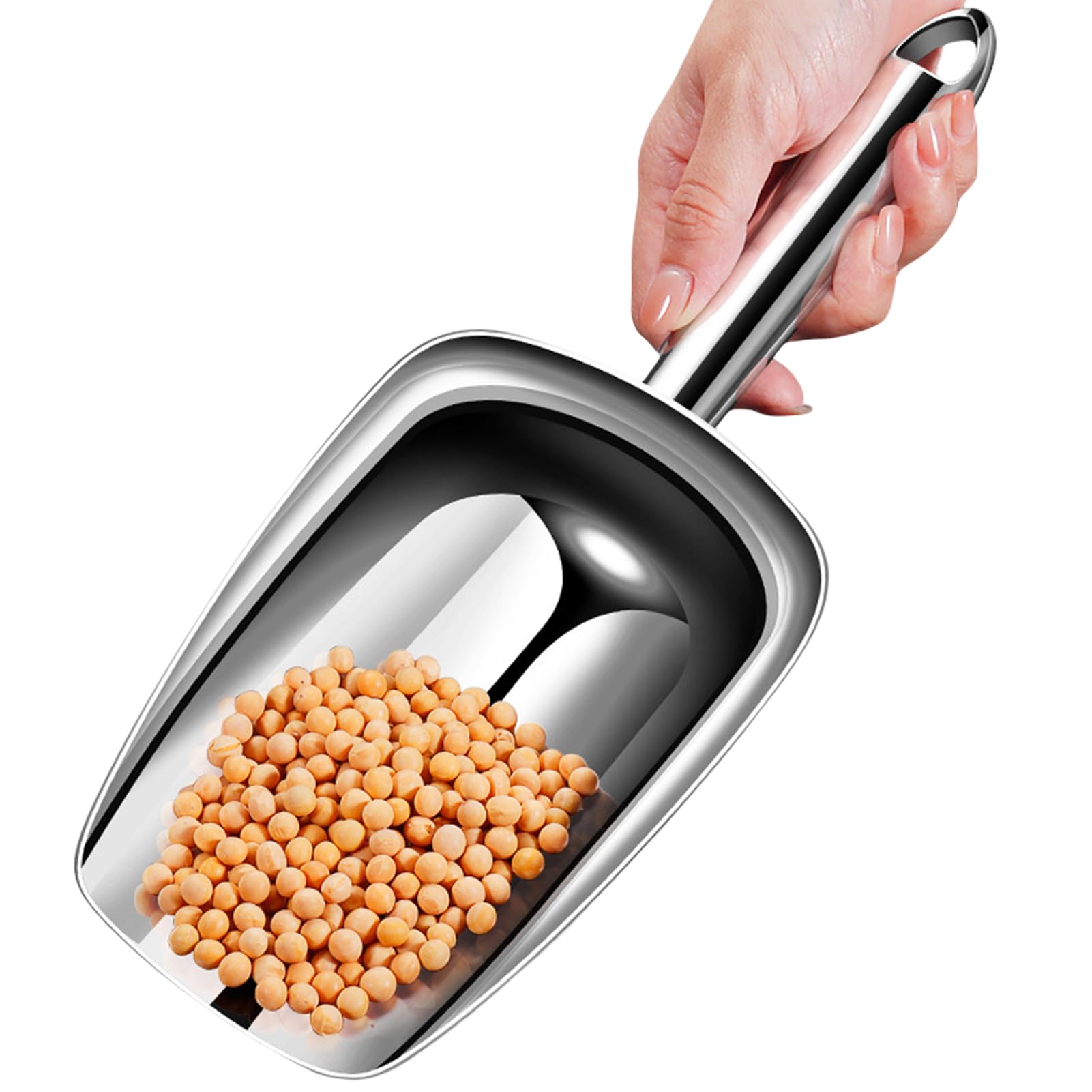 Hemobllo Pelle à Glace En Acier Inoxydable Avec Poignée Pour