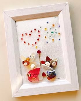 Amazon.co.jp: たのしい夏祭り花火シーグラスアート : おもちゃ