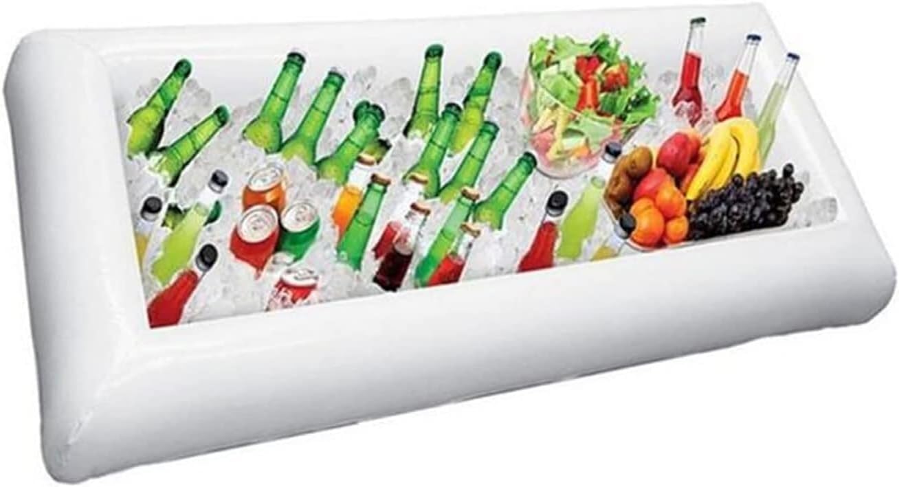 Ice Bucket White Inflatable Ice Trough PVC Water Entertainment Salad Plate Stand Outdoor Ice Bucket Bar Tools and Glass Wine Bottle Beer Bottles Ice Bucket White Inflatable Ice Trough PVC Water Entertainment Salad Plate Stand Outdoor Ice Bucket Bar Tools and Glass Wine Bottle Beer Bottles
