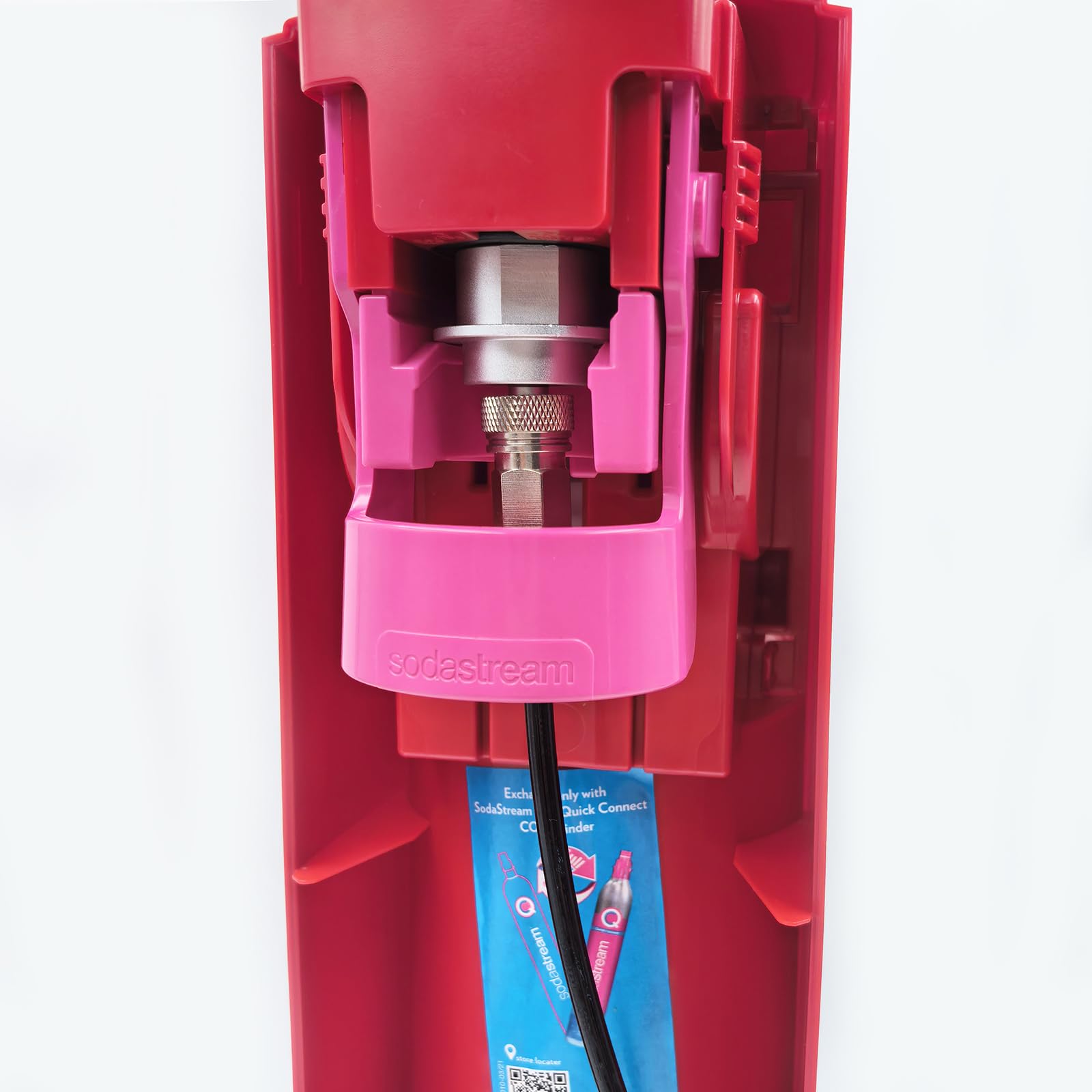 Gaia Terra Duo Art Machine à eau gazeuse avec tuyau de 2,5 m avec adaptateur Quick Connect et manomètre