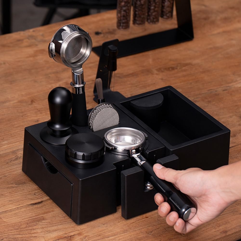 Wielofunkcyjny stojak na tamper do kawy espresso 51 58 mm tłoczenie stat narzędzie do kawy premium dla baristów akcesoria do espresso