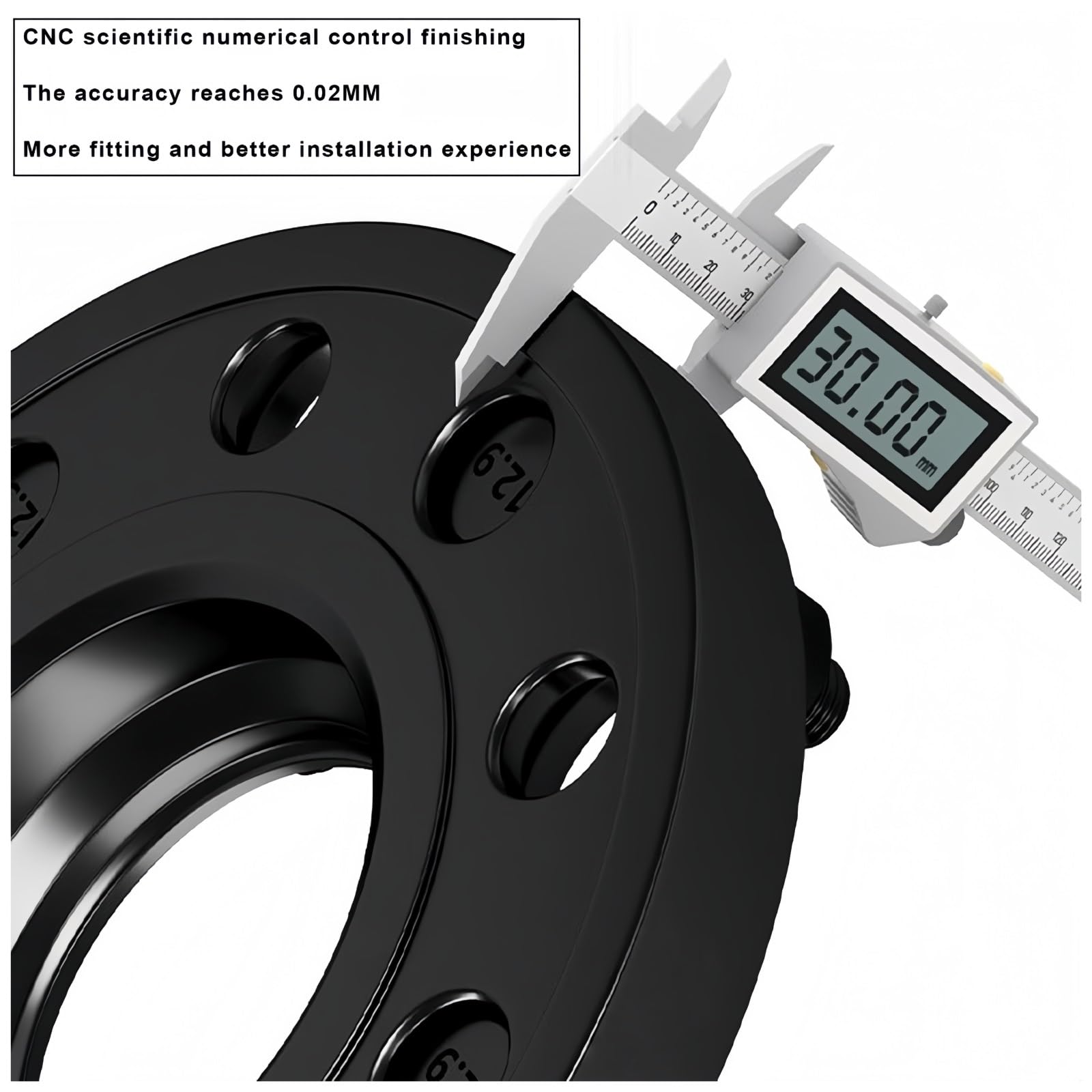 2/4 pièces pour BAIC pour pékin 3 5 7 plaque bride T6-7075 entretoises de roue moyeu alliage d'aluminium adaptateur élargi Entretoises de roue