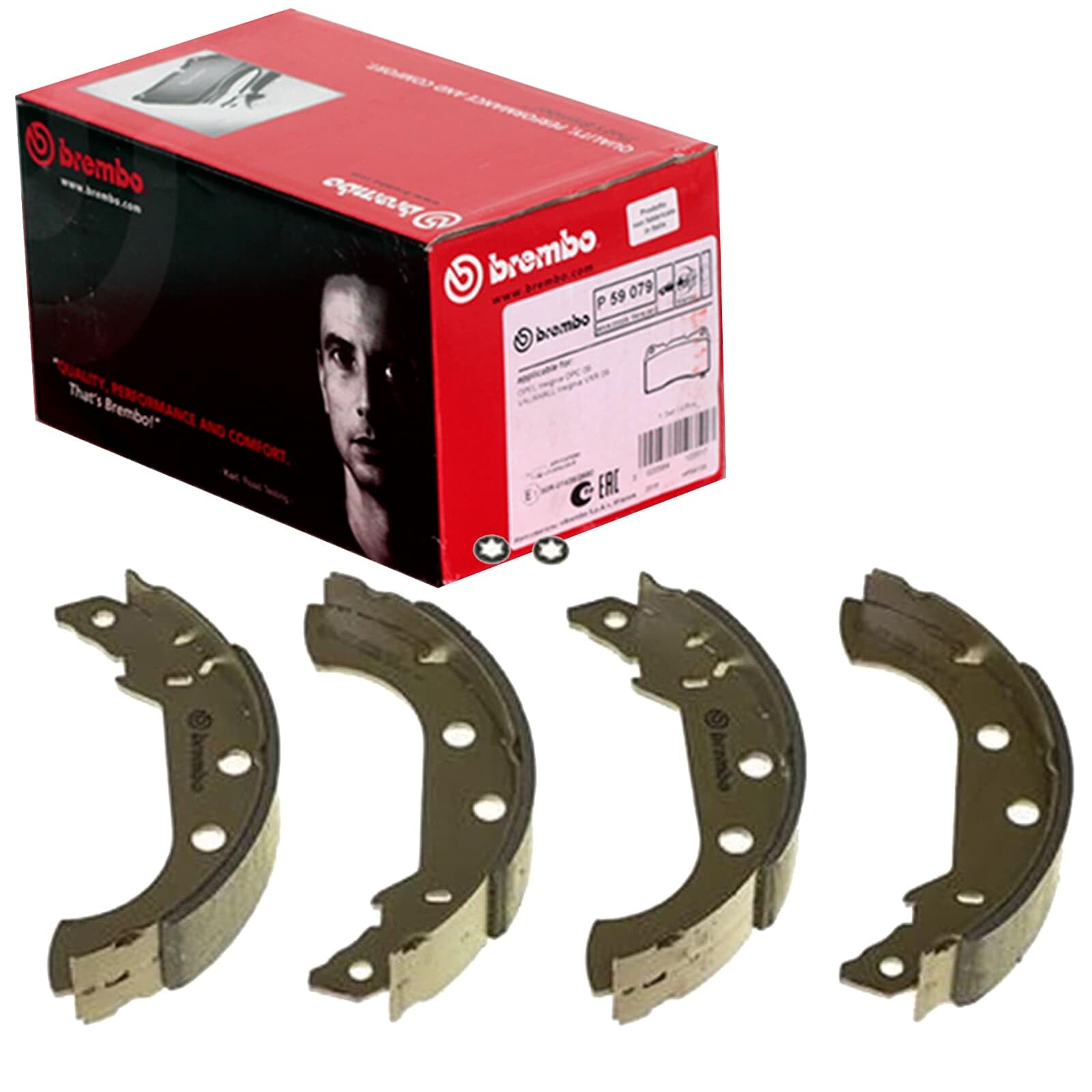 Brembo Schwarz S61517 Bremsbacken, Anzahl 4 | Kompatibel Mit: Citroën Xsara Break, Zx Break, Peugeot 306, 306 Break, 306 Cabriolet, 306 Schrägheck, 405 I, 405 I Break