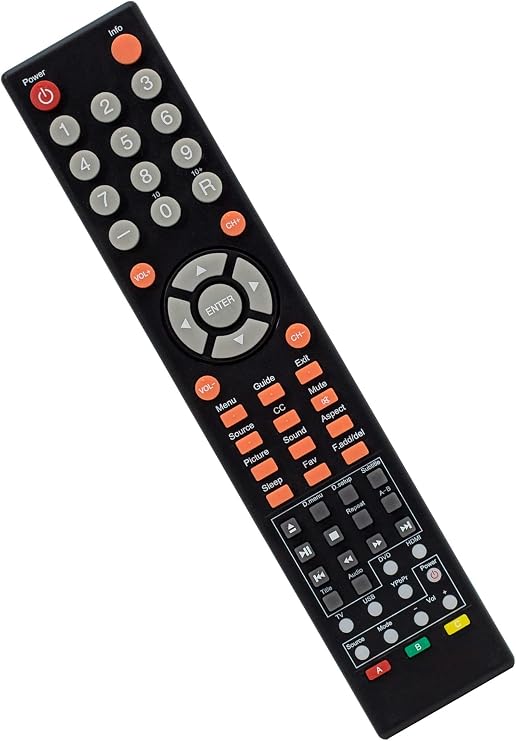 Replacement for Sceptre TV/DVD Combo Remote Control (8142026670002C) - No Setup Needed