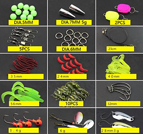 image for AGadget Fishing Lures 101PCS/Box Mixed Lots including Hard Lure Minnow