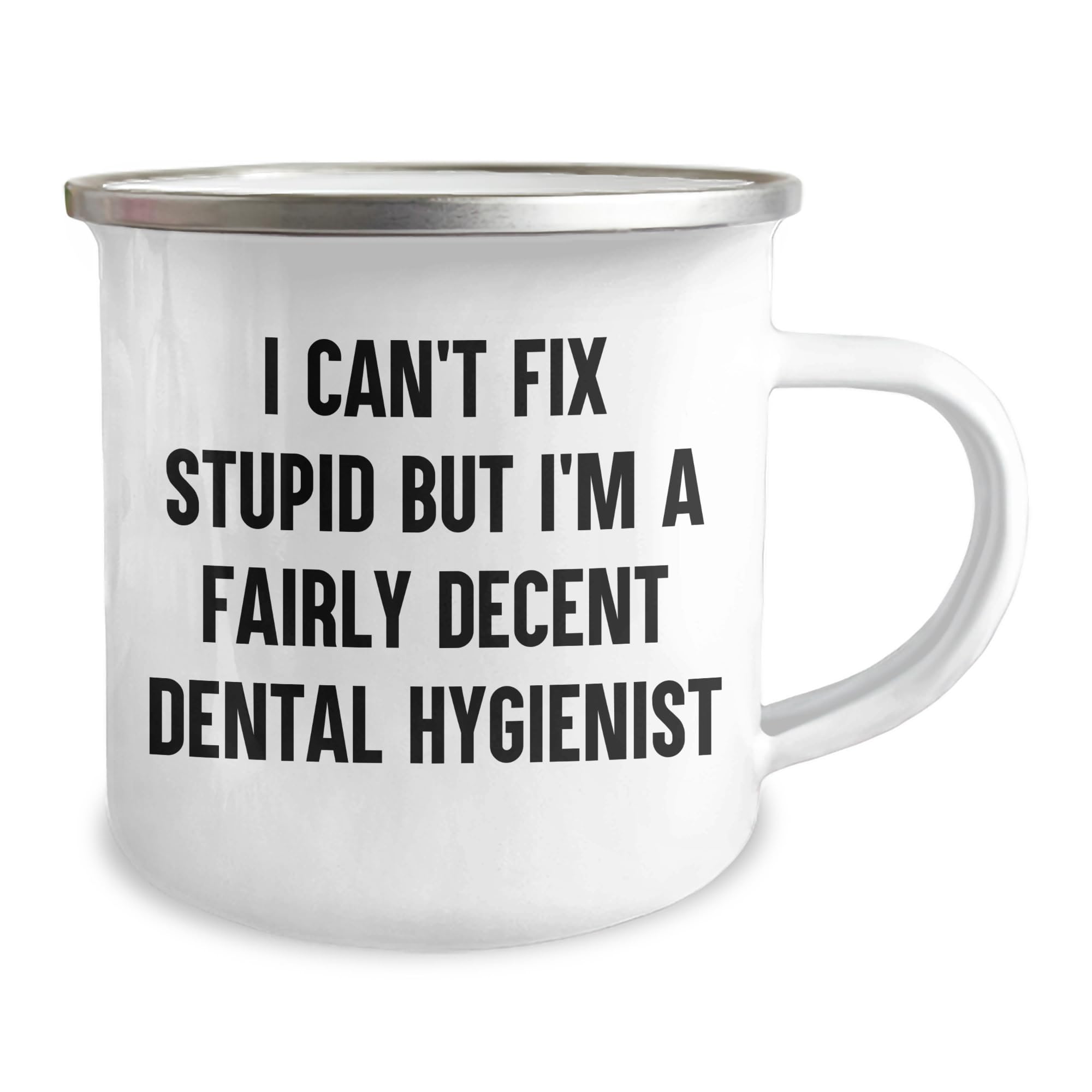 Dental Hygienist Gifts - I Can't Fix Stupid But I'm A Fairly Decent Dental Hygienist, Birthday Unique Gifts from Friends to Dental Hygienist Coworkers