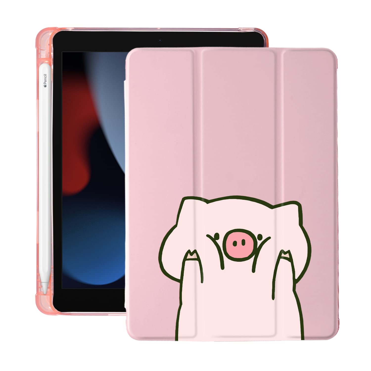 Amazon.com: Cute Cartoon Pig for iPad mini 5 Case with Pencil