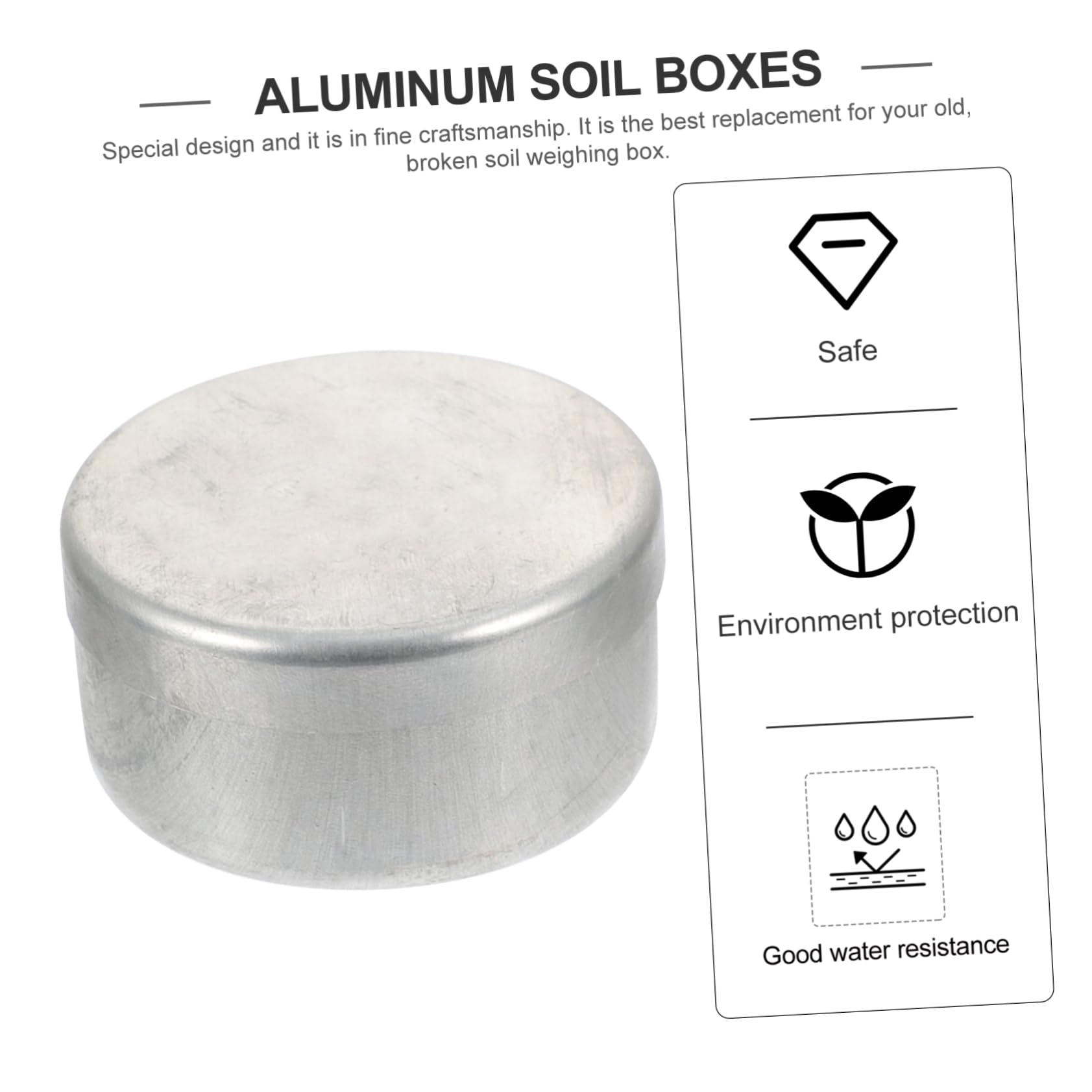 KICHOUSE 3pcs Laboratory Aluminum Box Round Containers Aluminum Weighing Boxes Lip Balm Jar Small Aluminum Jar Lip Balm Containers Sampling Weighing Jars Empty Aluminum Tinplate Can Silver
