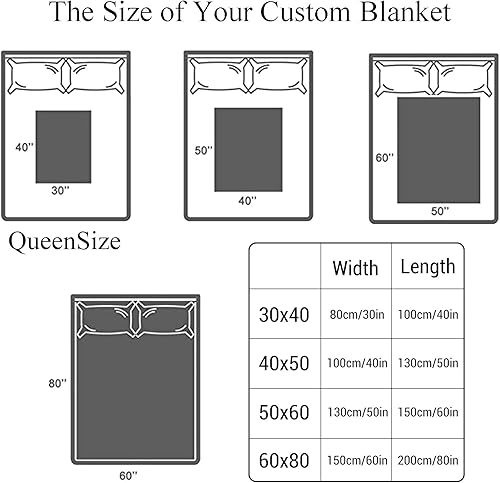 Miniatura 7 de Custom Name Throw Blanket with Couples Name, Personalized I Love You Art Word Blankets for Aldults,Wedding Anniversary Honeymoon Sofa Couch Beds