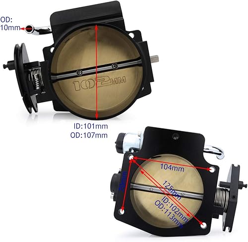 Miniatura 8 de Kyostar Cuerpo negro del acelerador LS de 3.622 in con sensores de posición TPS IAC para LSX LS LS1 LS2 LS7