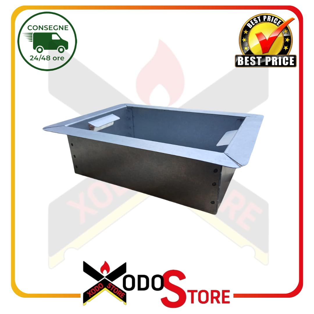 Cassetto Cenere 30×22 cm COMPATIBILE PALAZZETTI Cod. 165120020 in acciaio incato 215x294x85 mm Per Barbecue Diva, Malibu, Maxime, Miami, Capri, Gallipoli, Gargano, Levanto, Tropea