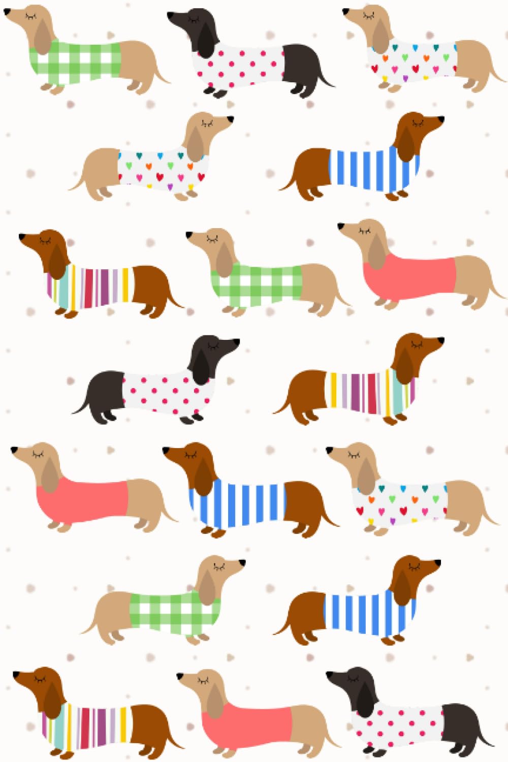 Colorful Dachshund Notebook: Journal With Sausage Dog Images On Interior Pages/ Book For Dog Lovers To Write In/ A Forever Dachshund Mom Quote On Back Cover