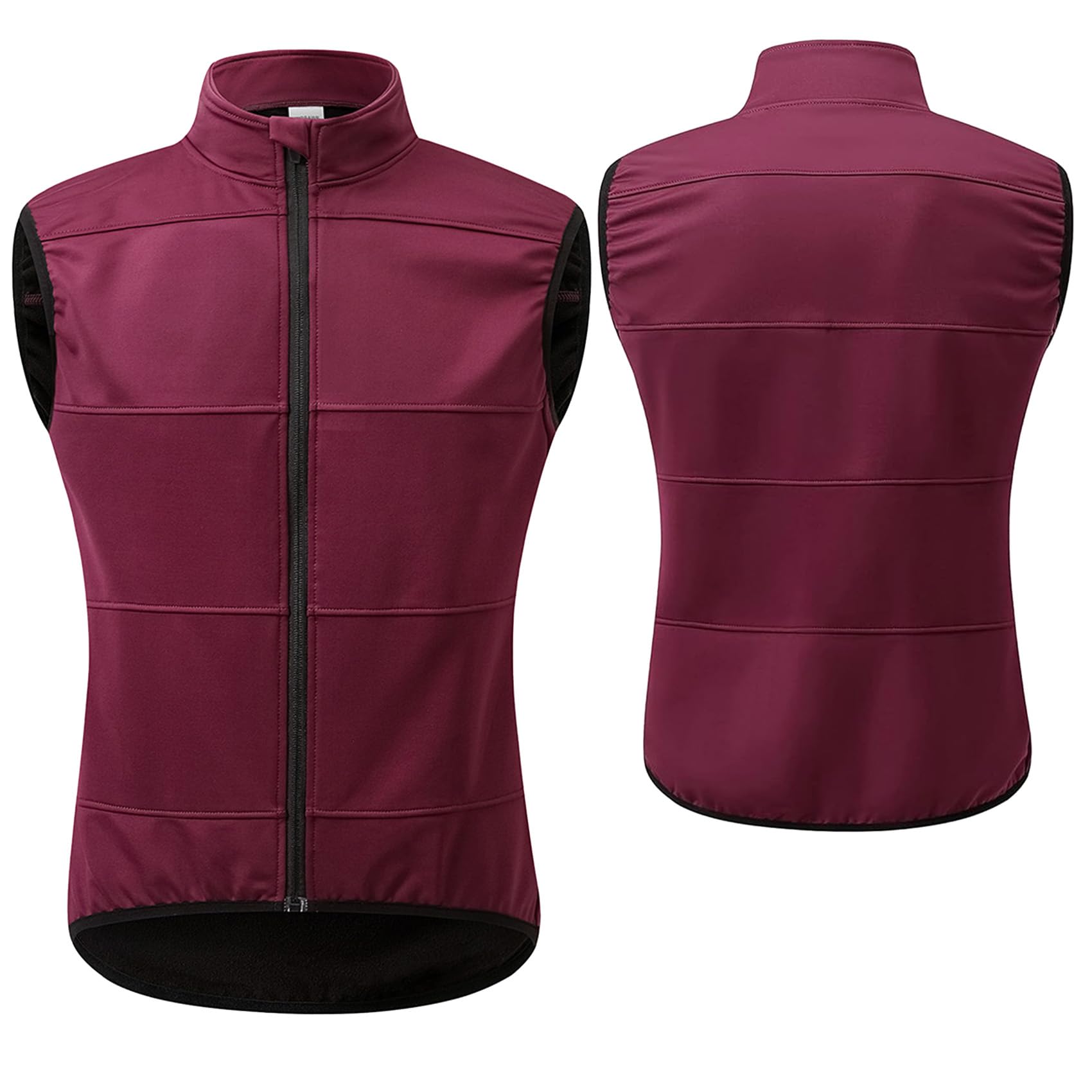Chaquetas de ciclismo sin mangas de polar para hombre chaleco ciclismo chaleco térmico de otoño invierno ropa para andar en bicicleta y correr camiseta reflectante