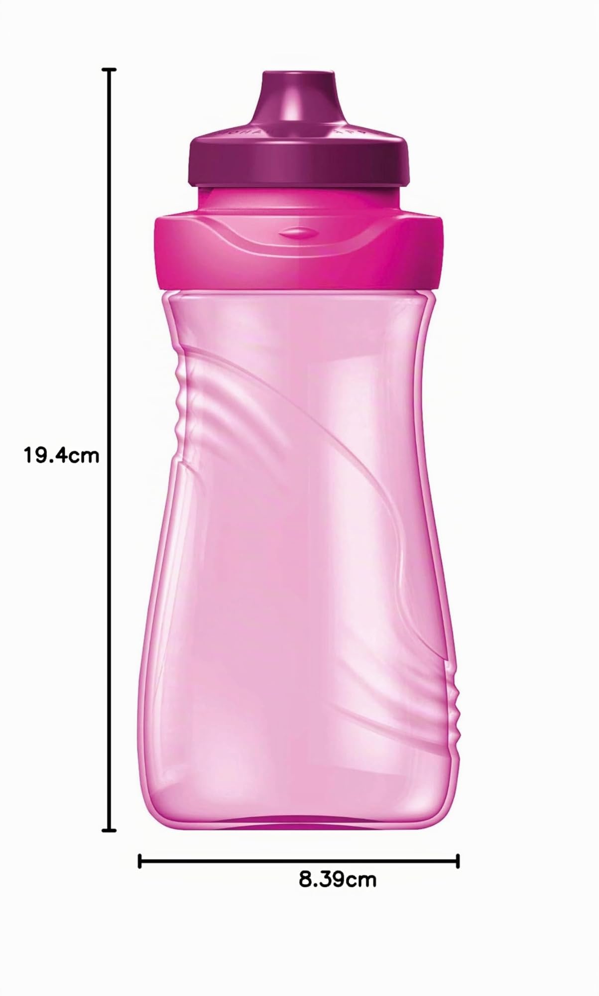 Maped Picnik Origins Gourde Enfants 430ml Rose Anti-Gouttes Etanche Sans BPA