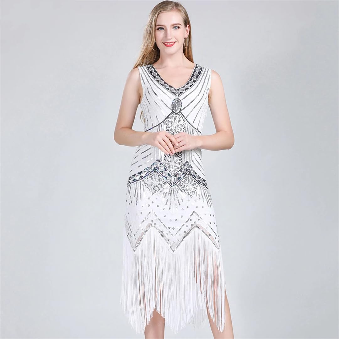 Damska sukienka z cekinami w stylu vintage elegancka wieczorowa sukienka na studniówkę damska bodycon sukienka do tańca latynoskiego