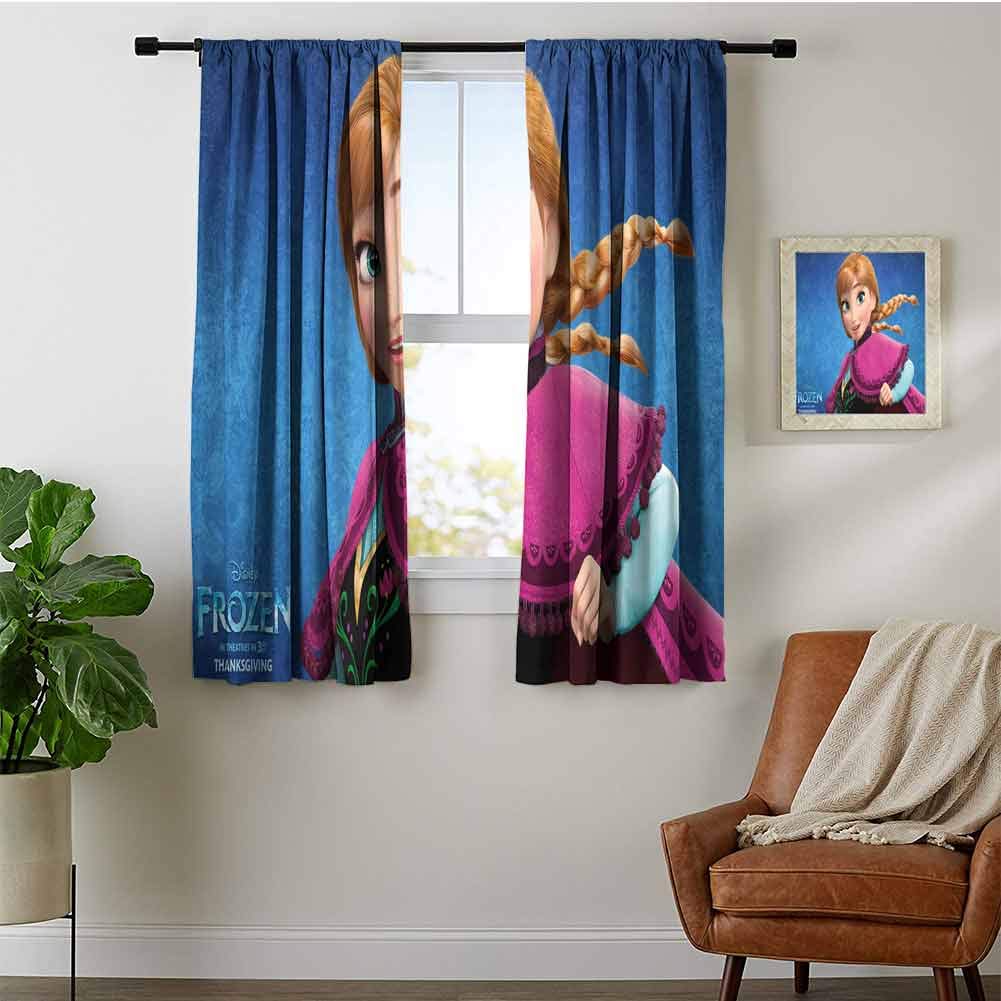 Kids Decor Indo Curtain Drape Frozen Magic Winter Nursery and Kids Bedroom Curtain